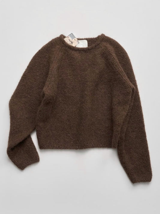 Alpaca crew-neck jumpers