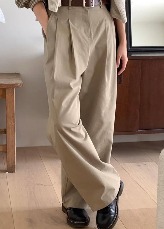 Double pleated chino