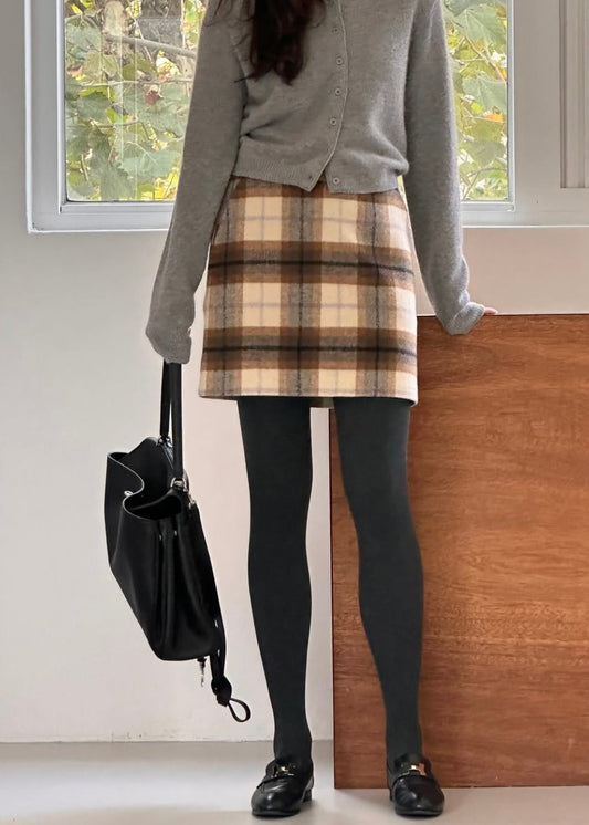 Tartan mini skirt