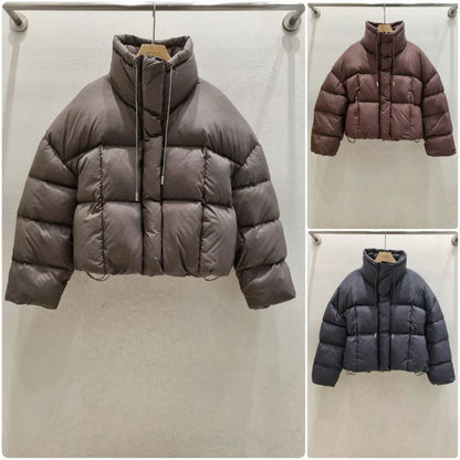 High neck down jacket